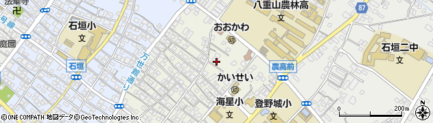沖縄県石垣市大川周辺の地図
