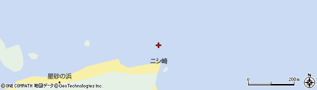 ニシ崎周辺の地図