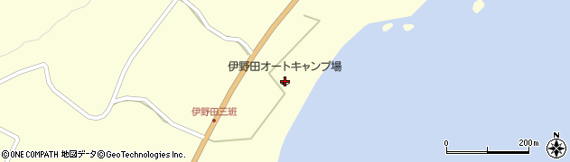 伊野田オートキャンプ場周辺の地図