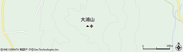 大浦山周辺の地図