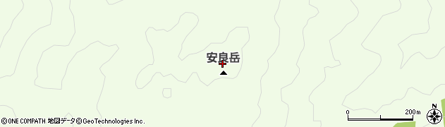 安良岳周辺の地図