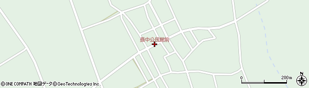 長中公民館前周辺の地図