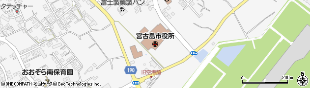 沖縄県宮古島市周辺の地図