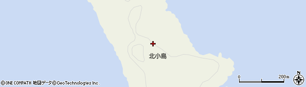 沖縄県石垣市登野城尖閣（北小島）周辺の地図