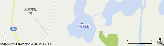 権蔵池周辺の地図