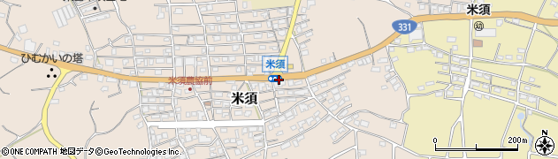 米須周辺の地図