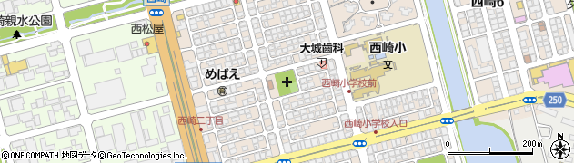 西崎ひまわり児童公園周辺の地図