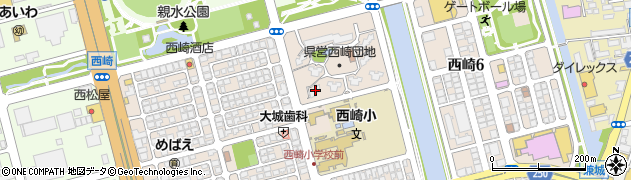 県営西崎団地６号棟周辺の地図