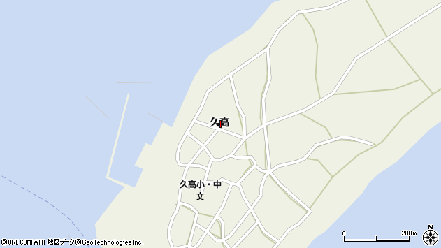 〒901-1501 沖縄県南城市知念久高の地図