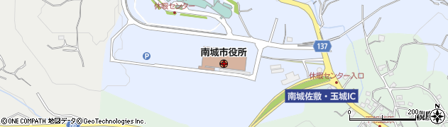 沖縄県南城市周辺の地図