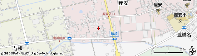 沖縄県豊見城市座安周辺の地図