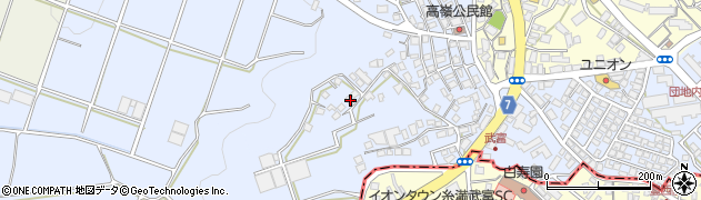 沖縄県豊見城市高嶺329周辺の地図