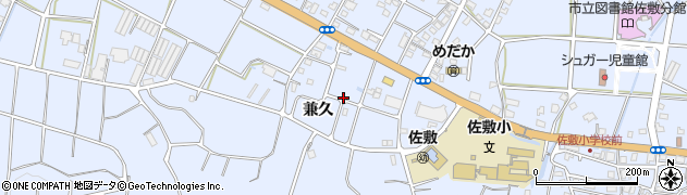 沖縄県南城市佐敷（兼久）周辺の地図
