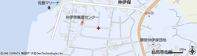 沖縄県南城市佐敷（仲伊保）周辺の地図