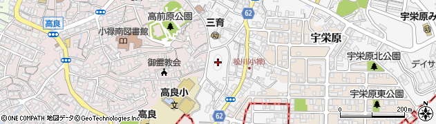 宇栄原公園周辺の地図