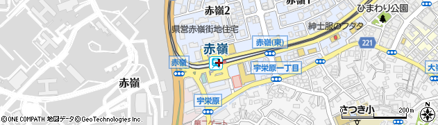 沖縄都市モノレール株式会社　赤嶺駅周辺の地図