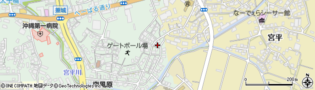 沖縄県島尻郡南風原町兼城4周辺の地図