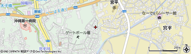 沖縄県島尻郡南風原町兼城6周辺の地図