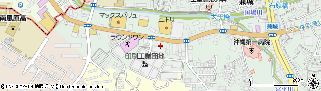 沖縄銀行南風原支店周辺の地図