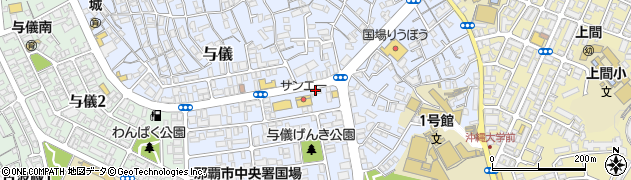 沖縄ヤクルト株式会社　国場センター周辺の地図
