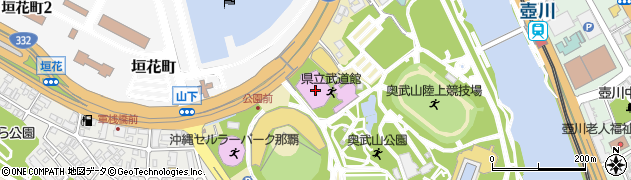 沖縄県立武道館周辺の地図
