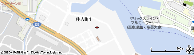 沖縄県那覇市住吉町周辺の地図