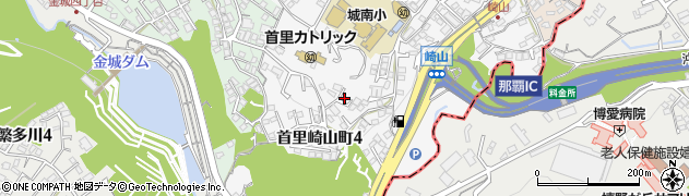 沖縄県那覇市首里崎山町周辺の地図