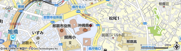 沖縄県庁内郵便局周辺の地図