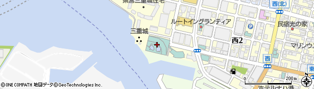三重城温泉周辺の地図