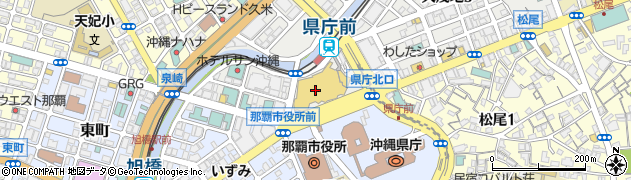 ニッポンレンタカー県庁前営業所周辺の地図