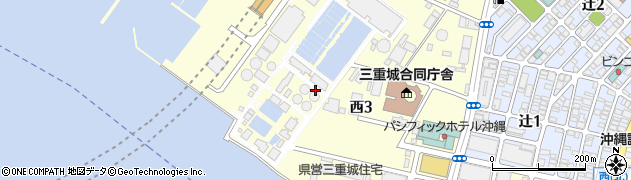 沖縄県那覇市西周辺の地図