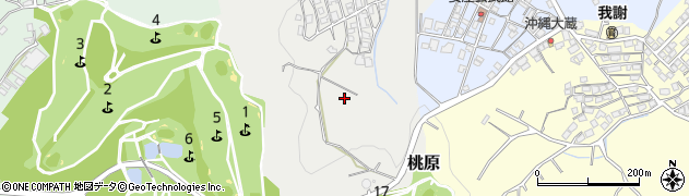 沖縄県中頭郡西原町桃原周辺の地図