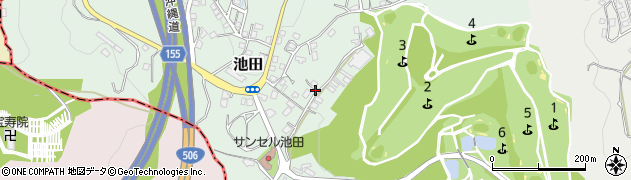 沖縄県西原町（中頭郡）池田周辺の地図