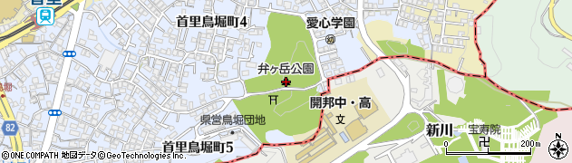 弁ヶ岳公園周辺の地図