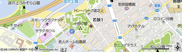 対馬丸記念館周辺の地図