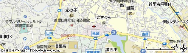 沖縄県那覇市首里池端町64周辺の地図