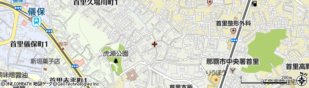 沖縄県那覇市首里久場川町周辺の地図