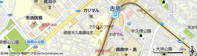 ファッションセンターしまむらアクロスプラザ古島駅前店周辺の地図