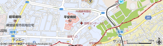沖縄県浦添市経塚373周辺の地図