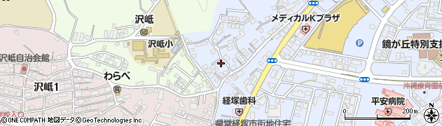 沖縄県浦添市経塚225周辺の地図