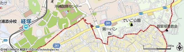 セブンイレブン浦添前田店周辺の地図