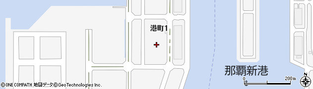 沖縄県那覇市港町周辺の地図