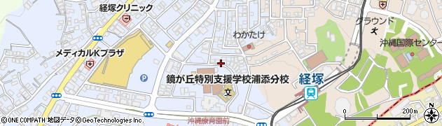 沖縄県浦添市経塚693周辺の地図