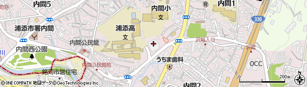 琉球銀行　浦添ビルメールセンター周辺の地図