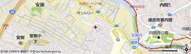 安謝東公園周辺の地図