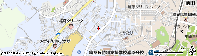 沖縄県浦添市経塚894周辺の地図