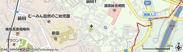 琉球大学前田職員宿舎周辺の地図