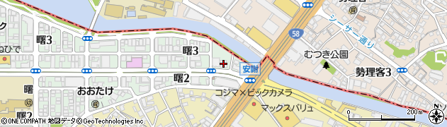 琉球銀行安謝支店周辺の地図