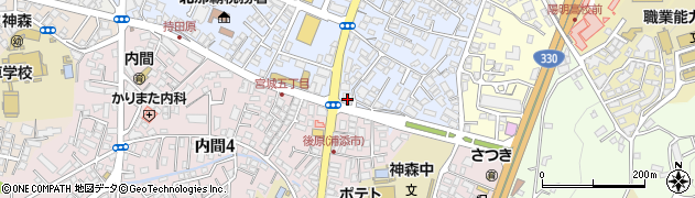 東江メガネ浦添店周辺の地図