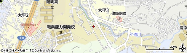 沖縄県浦添市大平318周辺の地図